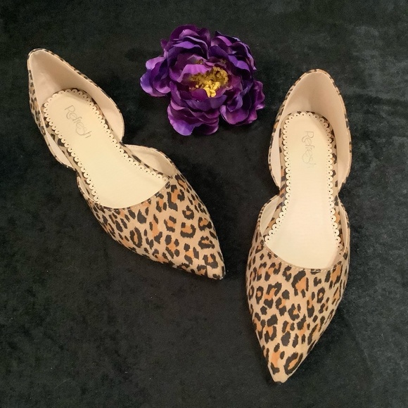 Refresh Leopard Animal Print Flats NIB - Picture 1 of 12